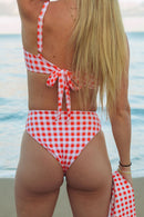 Amanda Bikini Bottoms - Guava Gingham - Cultr. by Created for Culture asianowned aapimarketplace asianownedkids asianownedkidsproducts asianownedbrands