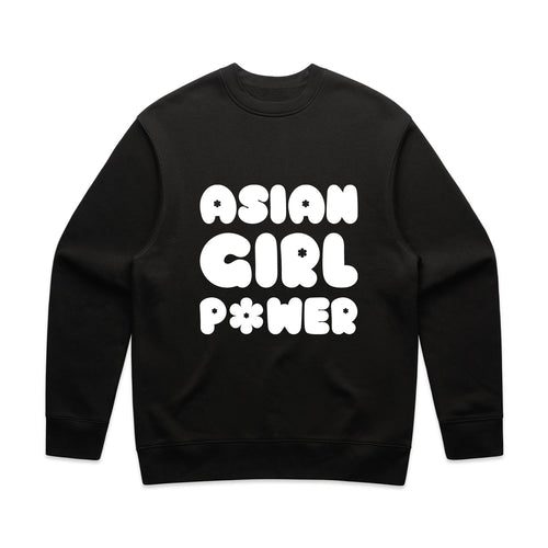Asian Girl Power Bubble Sweatshirt - Cultr. by Created for Culture asianowned aapimarketplace asianownedkids asianownedkidsproducts asianownedbrands