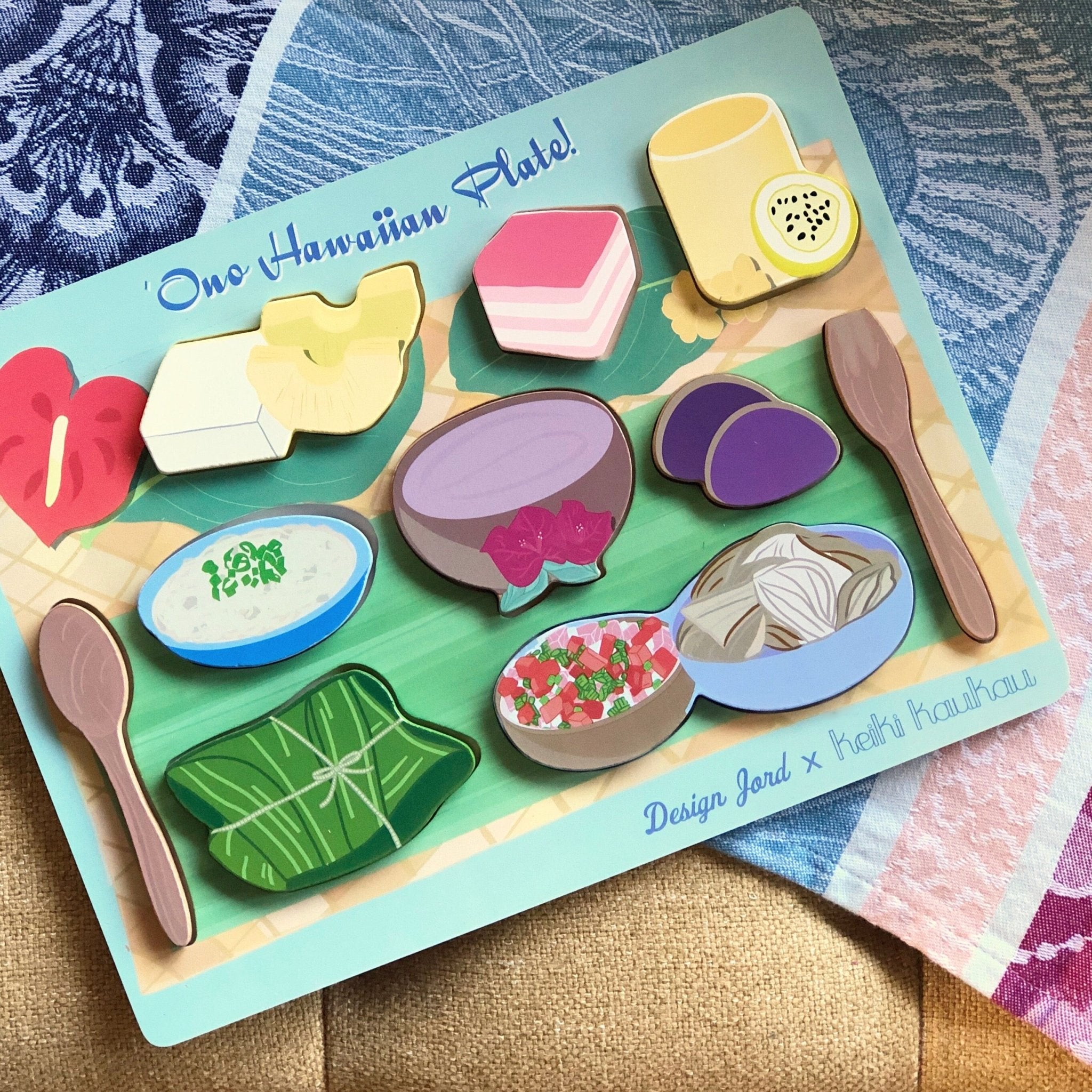 Hawaiian Plate Chunky Puzzle - Keiki Kaukau x DesignJord