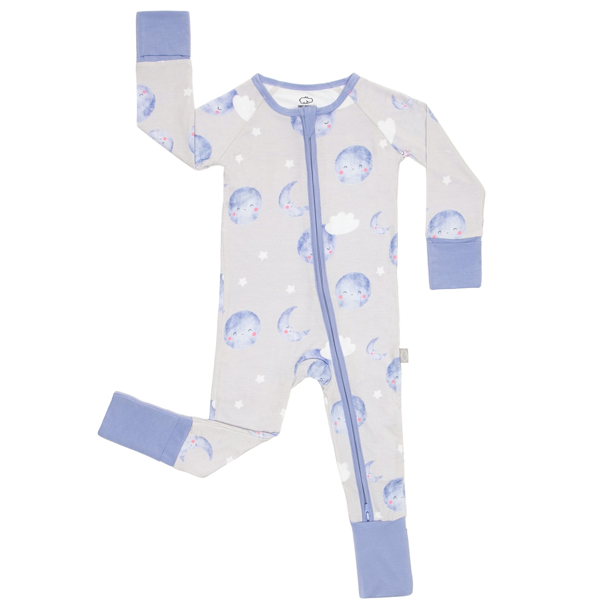 Zippered Romper in Moon & Stars - Cultr. by Created for Culture asianowned aapimarketplace asianownedkids asianownedkidsproducts asianownedbrands