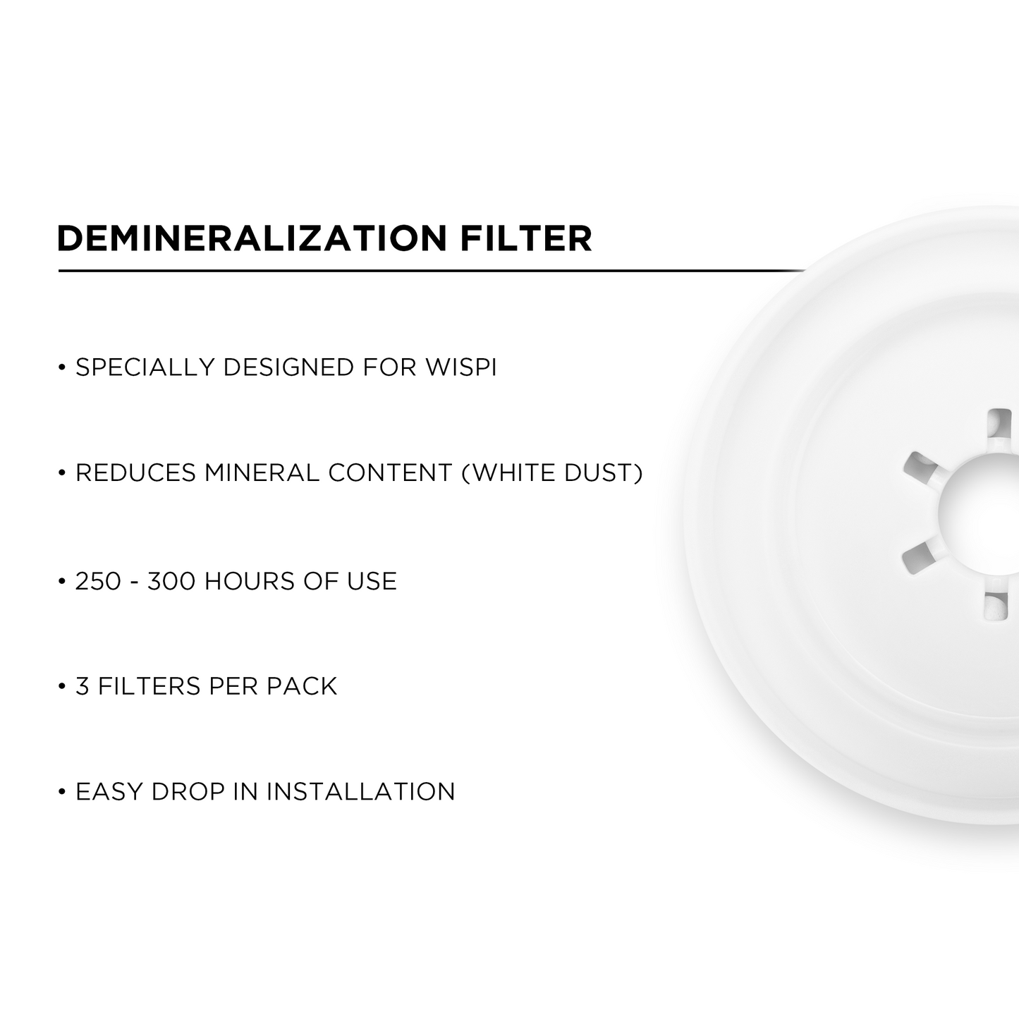 Demineralization Filters (for WISPI) (3 Pack)
