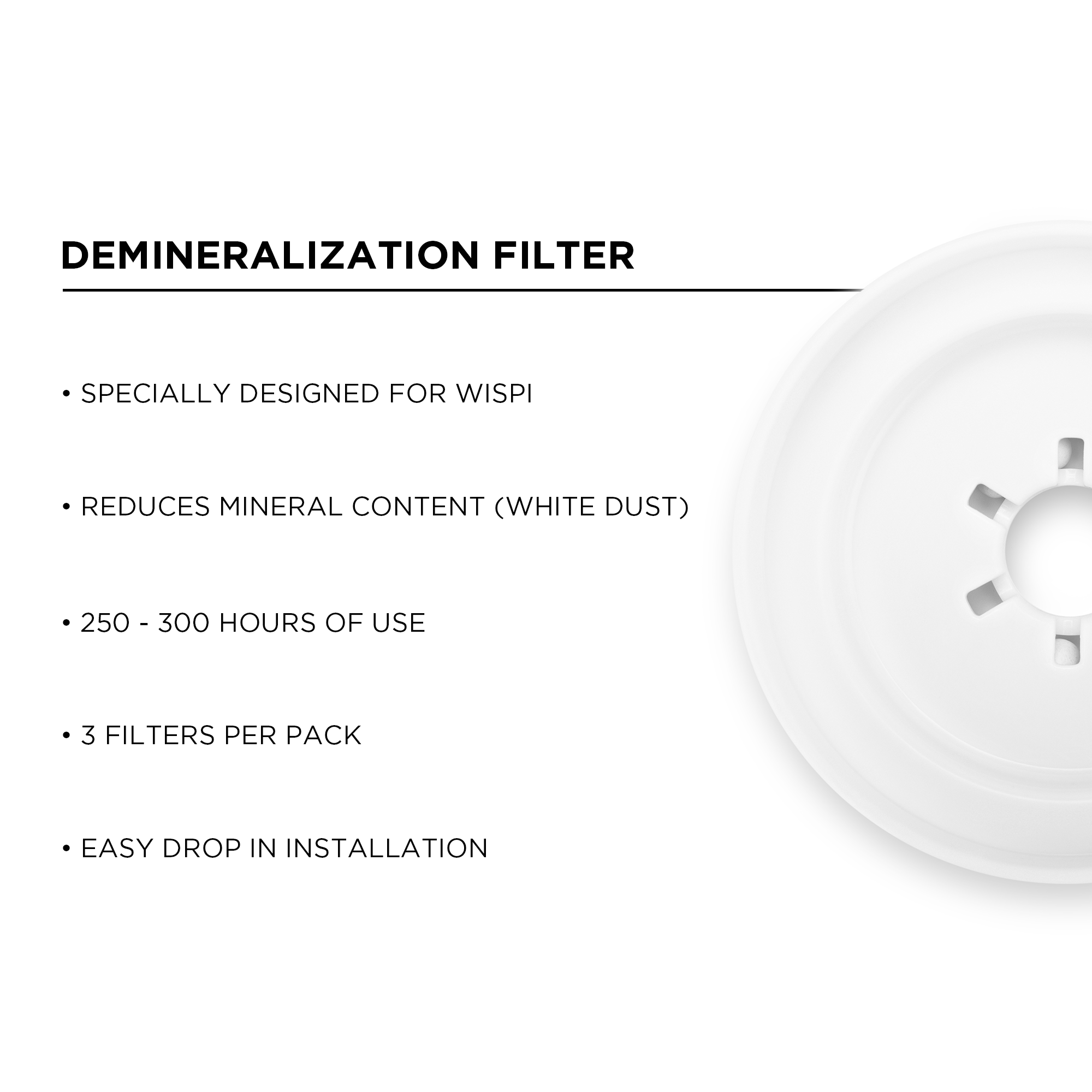 Demineralization Filters (for WISPI) (3 Pack)
