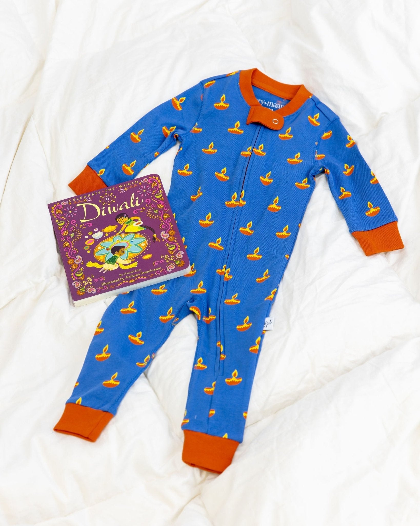 Baby Sleeper – Blue Diya - Cultr. by Created for Culture asianowned aapimarketplace asianownedkids asianownedkidsproducts asianownedbrands