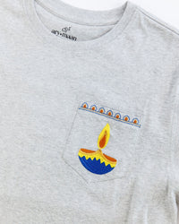 Adult Short Sleeve Pocket Tee – Blue Diya - Cultr. by Created for Culture asianowned aapimarketplace asianownedkids asianownedkidsproducts asianownedbrands