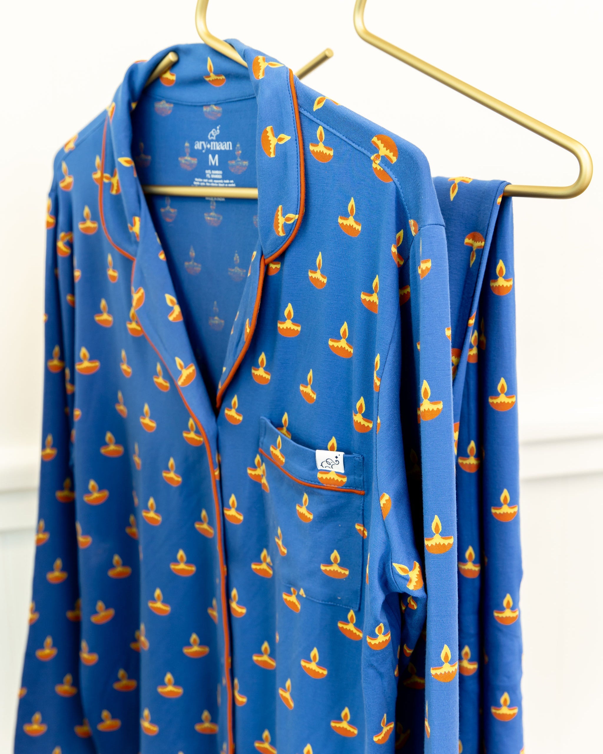 Blue Diya Adult Pajama Set