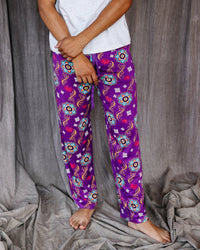 Adult Unisex Pajama Pants – Purple Rangoli - Cultr. by Created for Culture asianowned aapimarketplace asianownedkids asianownedkidsproducts asianownedbrands