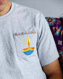 Adult Short Sleeve Pocket Tee – Blue Diya - Cultr. by Created for Culture asianowned aapimarketplace asianownedkids asianownedkidsproducts asianownedbrands
