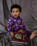 Baby Sleeper – Purple Rangoli - Cultr. by Created for Culture asianowned aapimarketplace asianownedkids asianownedkidsproducts asianownedbrands