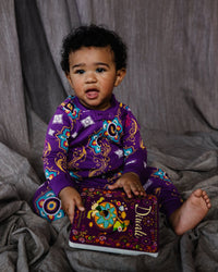 Baby Sleeper – Purple Rangoli - Cultr. by Created for Culture asianowned aapimarketplace asianownedkids asianownedkidsproducts asianownedbrands