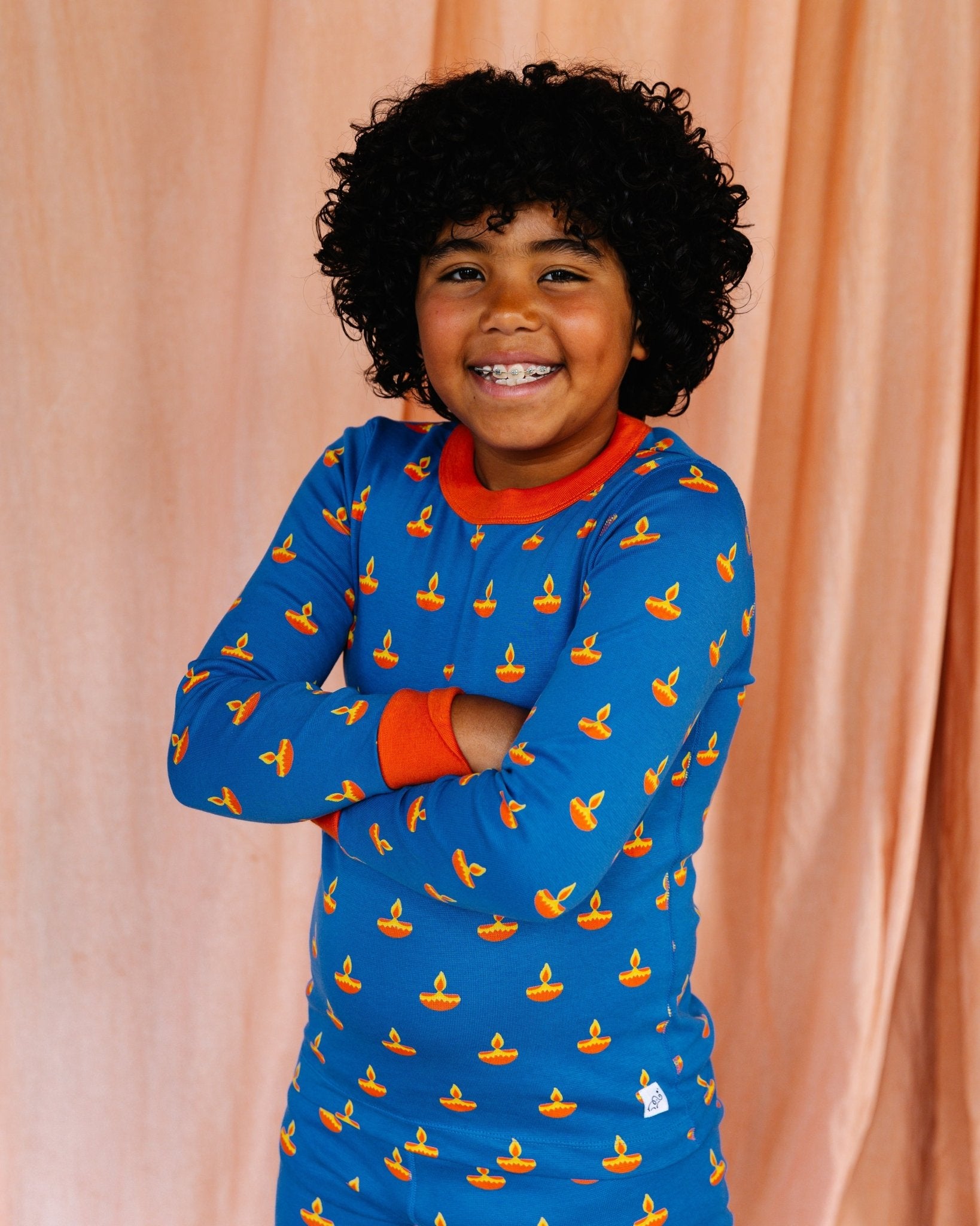 Big Kid Pajama Set – Blue Diya - Cultr. by Created for Culture asianowned aapimarketplace asianownedkids asianownedkidsproducts asianownedbrands