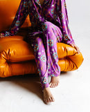 Adult Unisex Pajama Pants – Purple Rangoli - Cultr. by Created for Culture asianowned aapimarketplace asianownedkids asianownedkidsproducts asianownedbrands