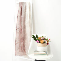 Auro White Handwoven Linen Scarf