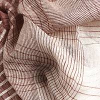 Auro White Handwoven Linen Scarf