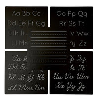 5 Dry Erase Montessori Chalk Board Set for Preschool - Handwriting + Tracing - Cultr. by Created for Culture asianowned aapimarketplace asianownedkids asianownedkidsproducts asianownedbrands