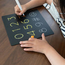 5 Dry Erase Montessori Chalk Board Set for Preschool - Shapes + Numbers - Cultr. by Created for Culture asianowned aapimarketplace asianownedkids asianownedkidsproducts asianownedbrands