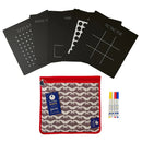 5 Dry Erase Montessori Chalk Board Set for Preschool - Fun Games - Cultr. by Created for Culture asianowned aapimarketplace asianownedkids asianownedkidsproducts asianownedbrands