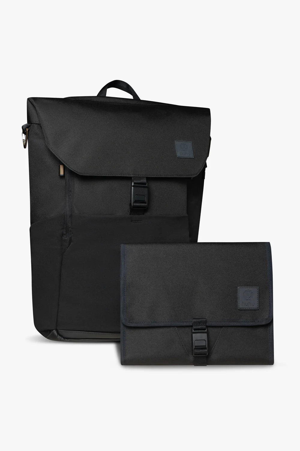Everyday Diaper Backpack & Changing Wallet Bundle- Middle of the Night Black