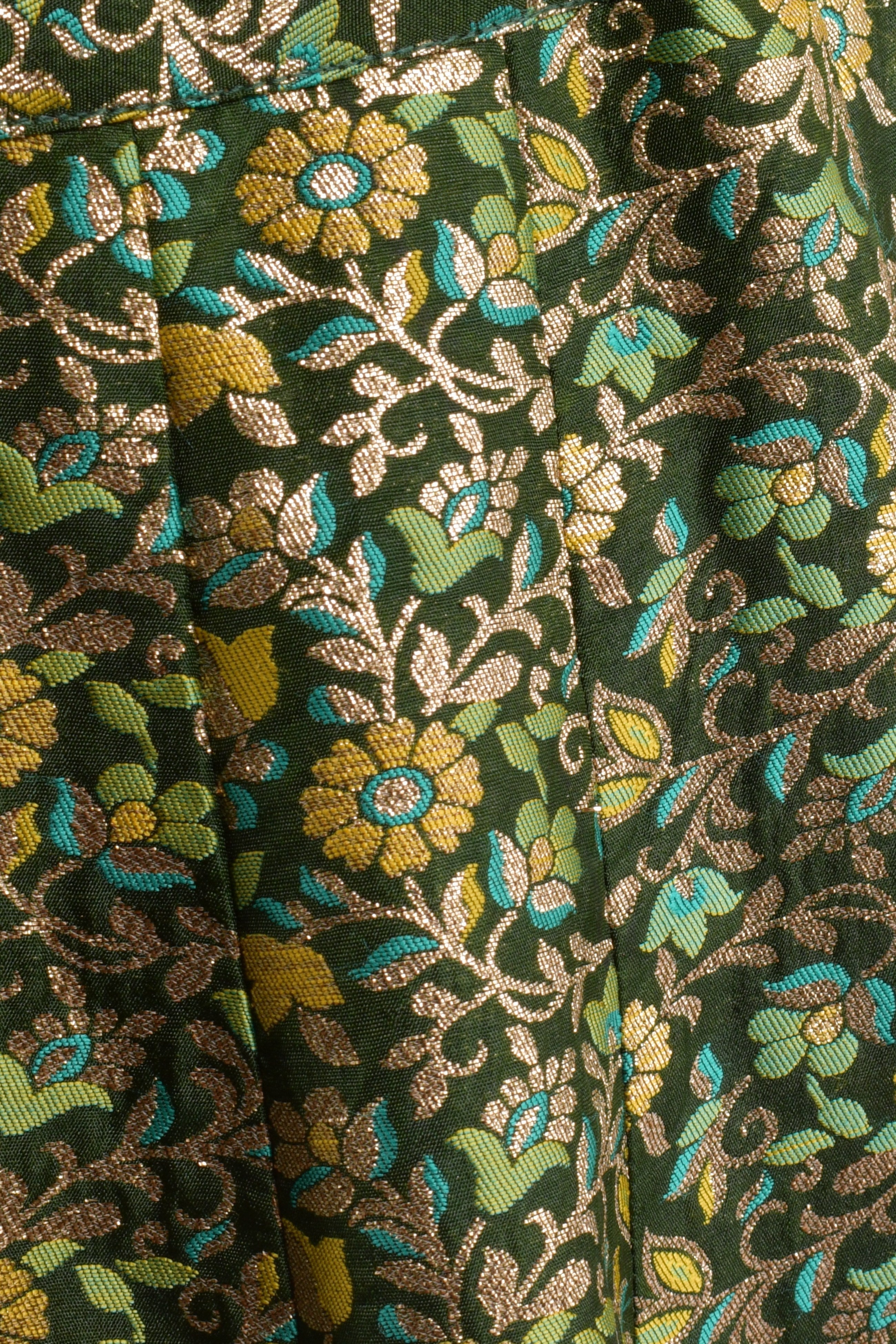 Beryl Green Banarasi Lehenga Choli Set