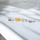 Desert Cactus Metal Stud Earrings