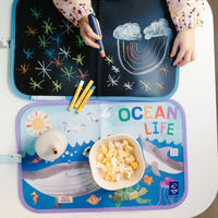 Ocean Activity Place Mat and Chalkboard Reusable Mat - Cultr. by Created for Culture asianowned aapimarketplace asianownedkids asianownedkidsproducts asianownedbrands