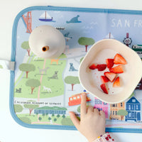 San Francisco Dry Erase Wipe Fold + Go Place Mat and Chalk Mat - Cultr. by Created for Culture asianowned aapimarketplace asianownedkids asianownedkidsproducts asianownedbrands