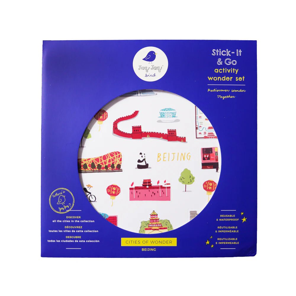 Beijing Waterproof Stickers Activity Set Reusable Map Guide