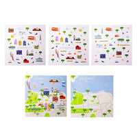 San Francisco Waterproof Stickers Activity Set Reusable Map Guide - Cultr. by Created for Culture asianowned aapimarketplace asianownedkids asianownedkidsproducts asianownedbrands