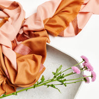 Canyon Hand Embroidered Hand Woven Merino Silk Soft Scarf