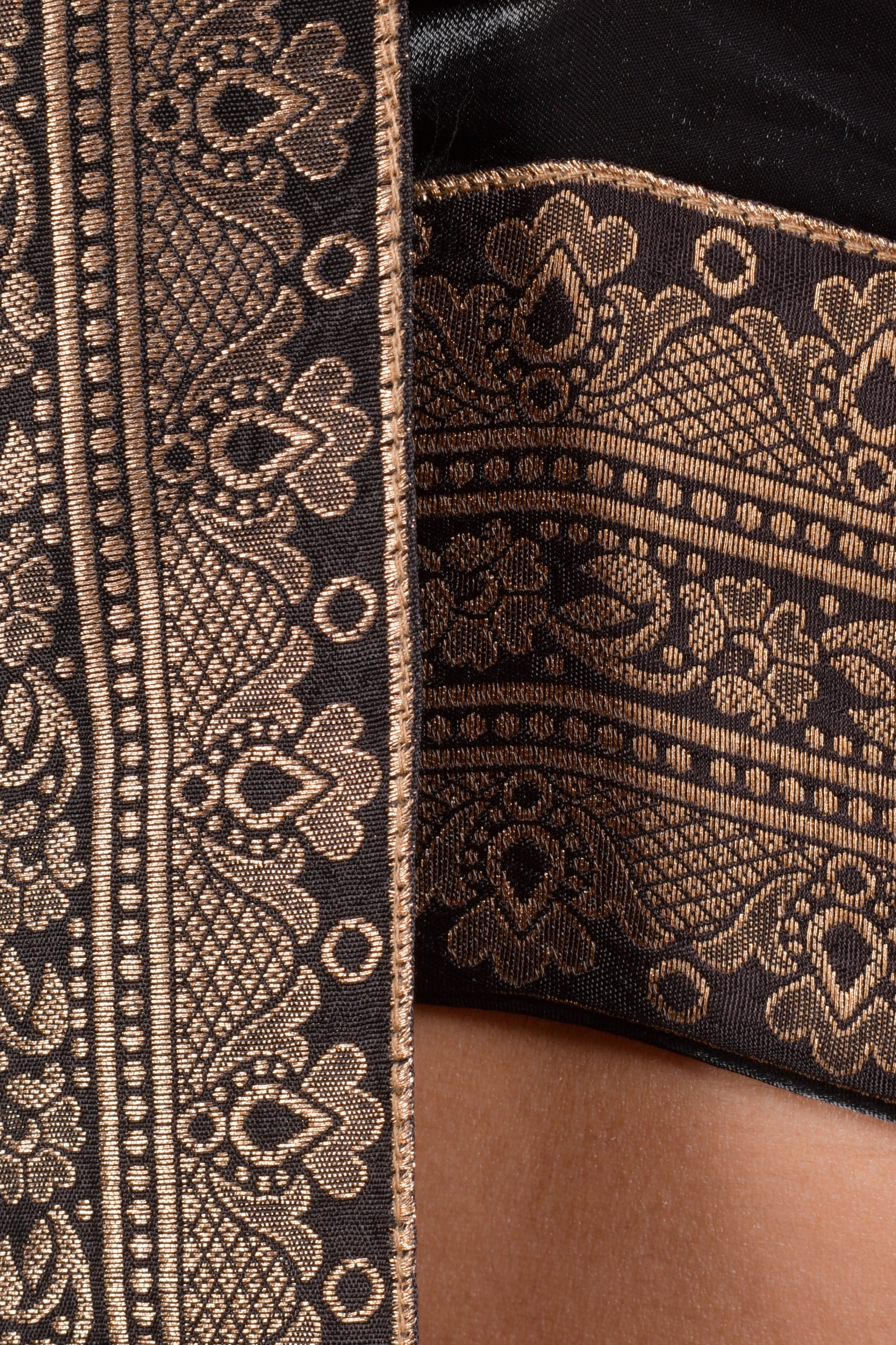 Ciara Black Tiered Lehenga Choli Set