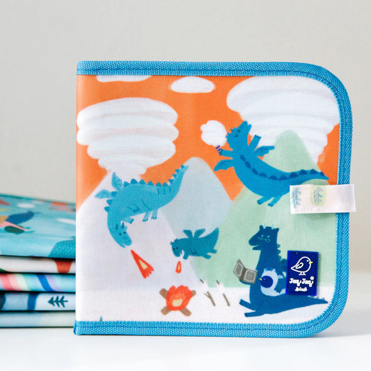 Dragons + Clouds Reusable Dry Erase, Wipe Clean Activity Book