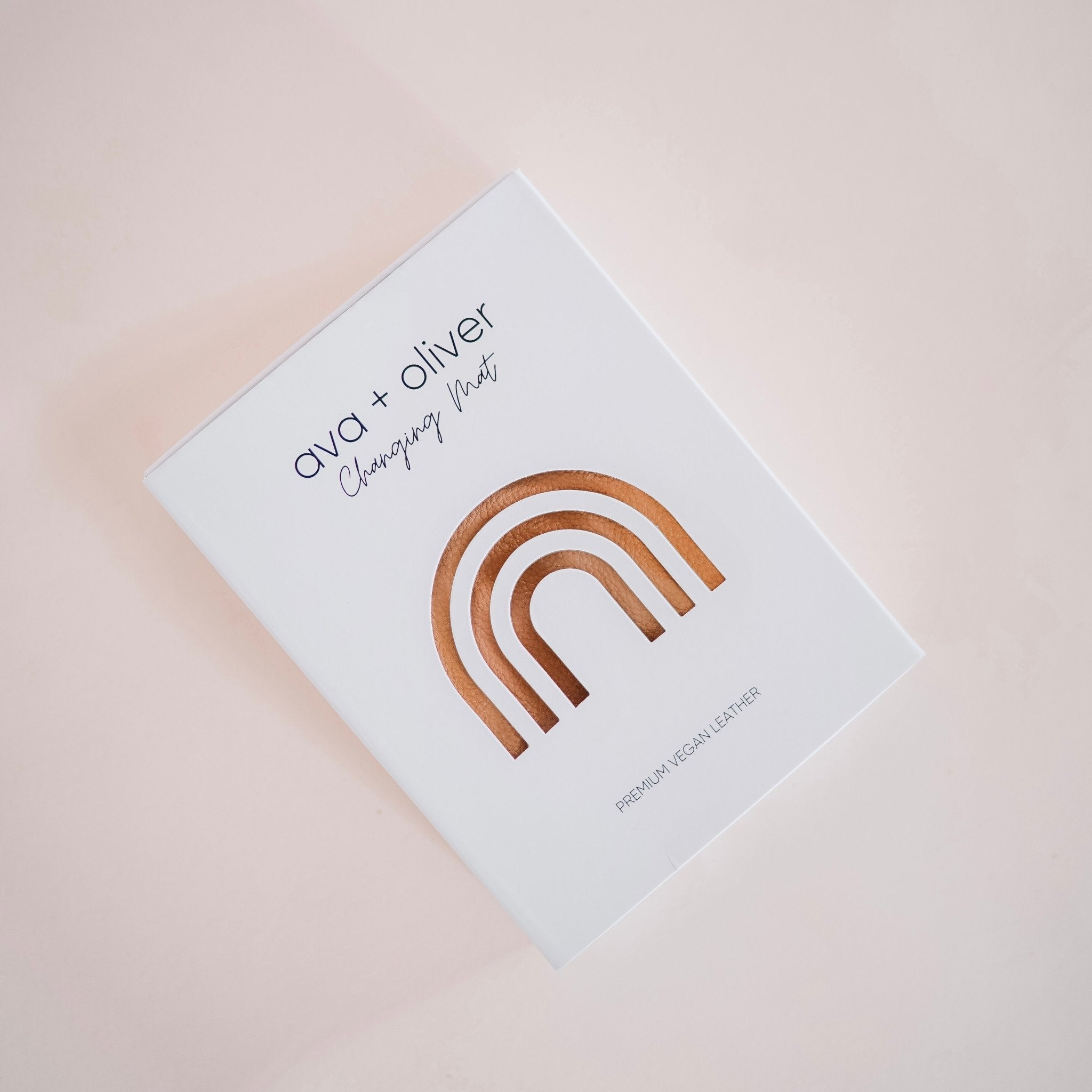 Vegan Leather Changing Mat | Tan Scallop - Cultr. by Created for Culture asianowned aapimarketplace asianownedkids asianownedkidsproducts asianownedbrands