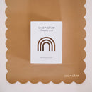Vegan Leather Changing Mat | Tan Scallop - Cultr. by Created for Culture asianowned aapimarketplace asianownedkids asianownedkidsproducts asianownedbrands