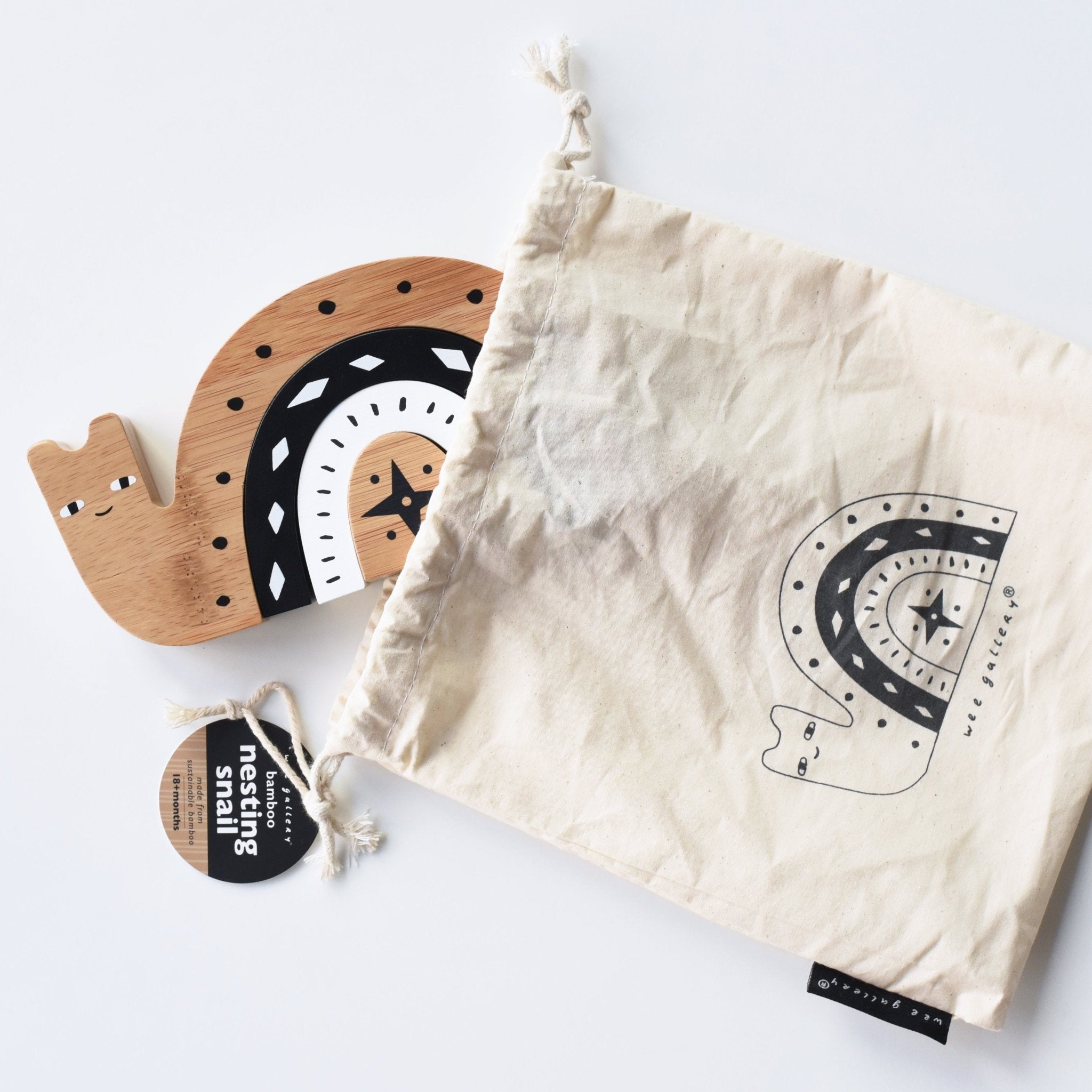 Bamboo Nesting Snail - Cultr. by Created for Culture asianowned aapimarketplace asianownedkids asianownedkidsproducts asianownedbrands