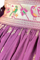 Elina Wine Full Flare Chaniya choli with Hand Embroidered Blouse