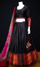 Elvira Silk Black Chaniya Choli Set