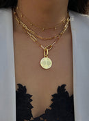 RICE Bead Chain Strand Necklace | 18K Gold Over Sterling Silver