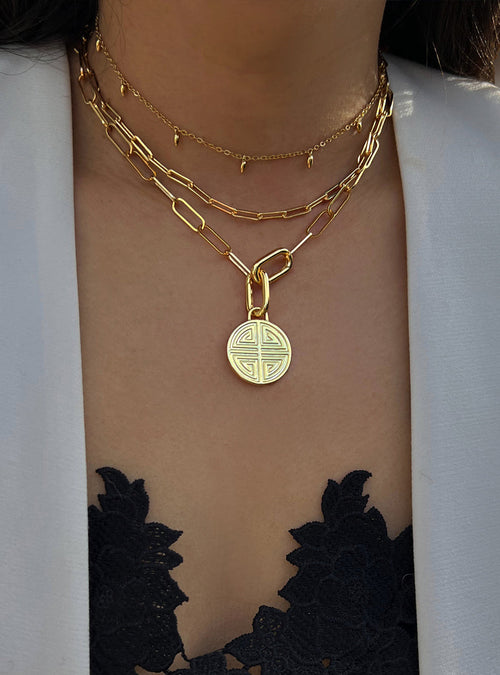 RICE Bead Thin Chain Strand Necklace | 18K Gold Over Sterling Silver