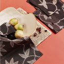 Folio Black Handcrafted Shibori Print Cotton Table Napkins ( set of 4 )