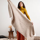 Forest Night Handwoven Neutral Cashmere Merino Scarf