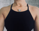 Minimalist Floating Hebrew Cone Shell Necklace (14k gold filled)Minimalist Floating Hebrew Cone Shell Necklace (14k gold filled)