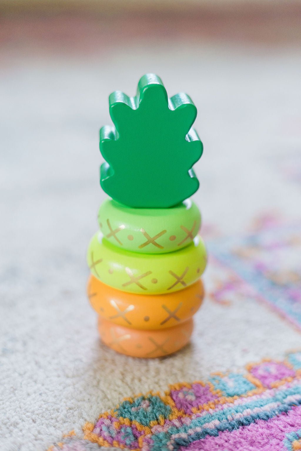 Pineapple Stacking Toy - Cultr. by Created for Culture asianowned aapimarketplace asianownedkids asianownedkidsproducts asianownedbrands