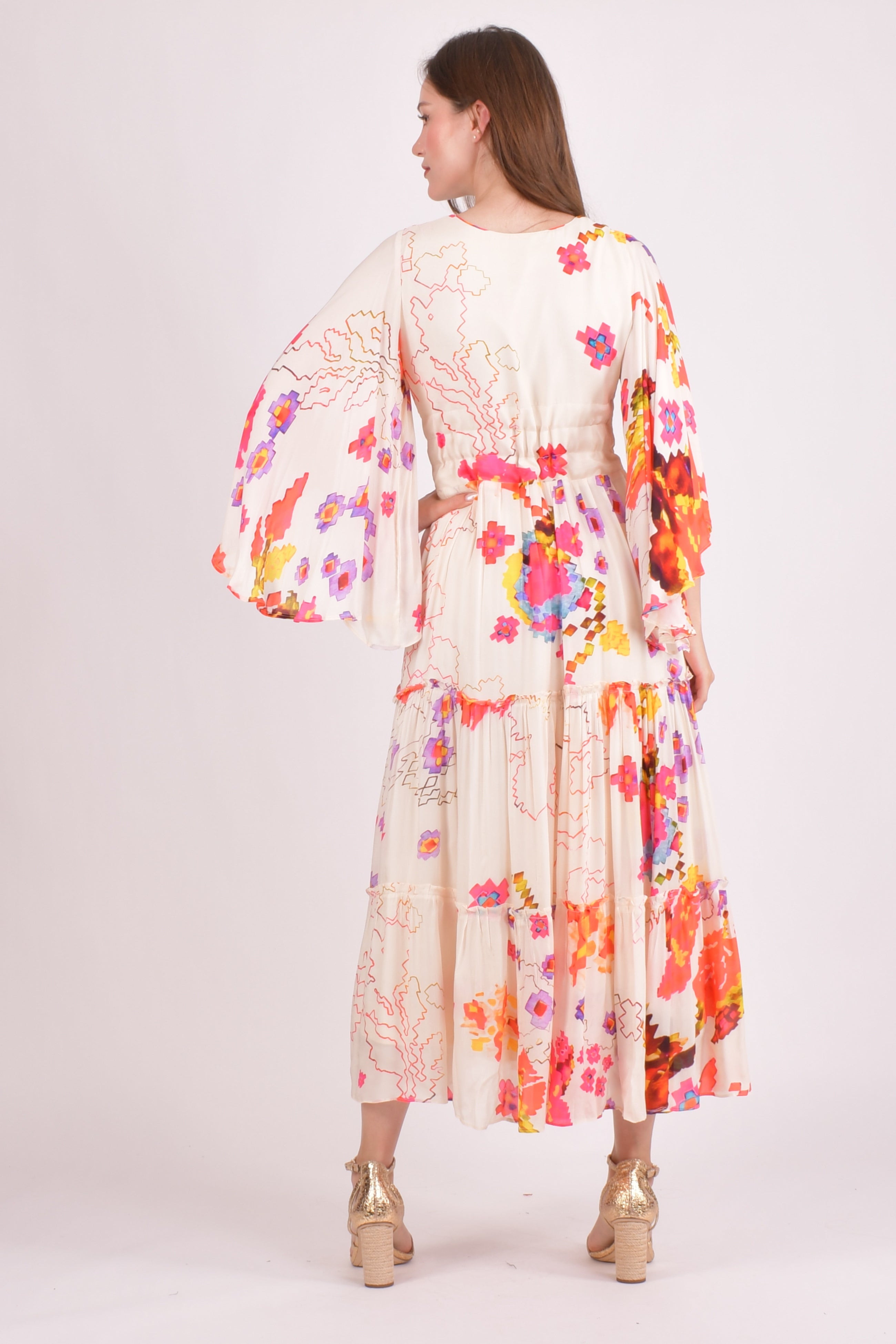 Grasie Floral Ruffle Maxi Dress