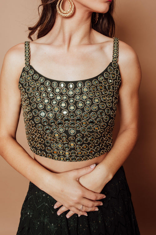 Green Lehenga Choli Set