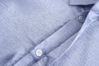 Dori Brocade Straight Collar Shirt