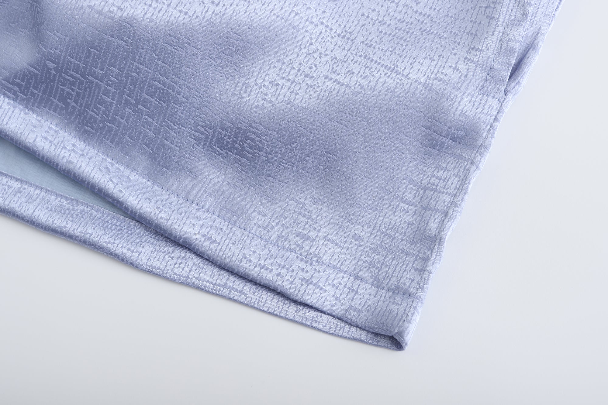 Dori Brocade Straight Collar Shirt