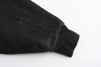 Han Patchwork Double Fleece Layer Hoodie