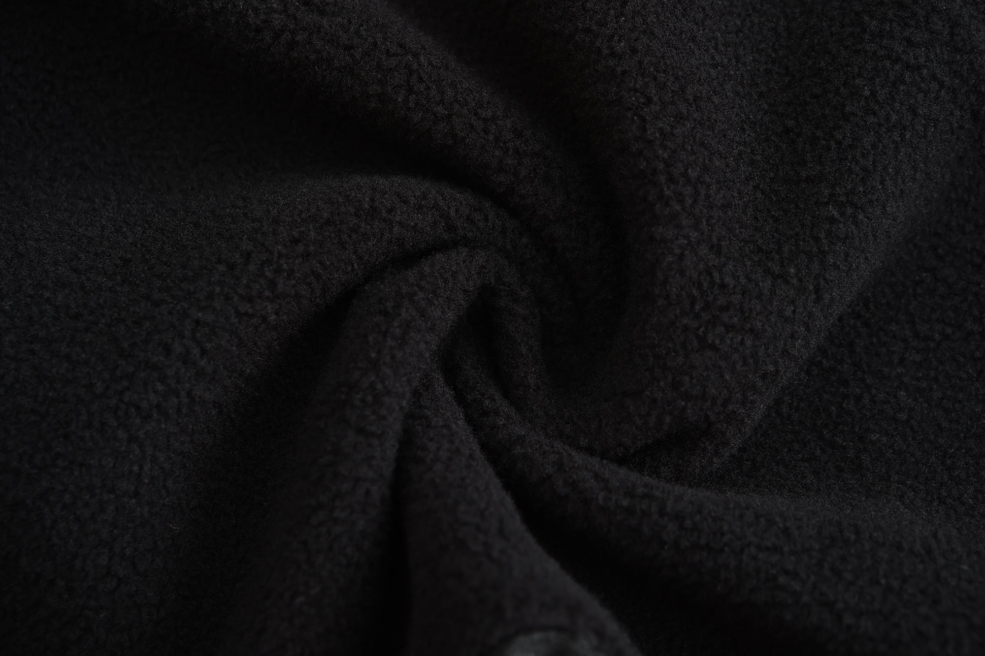 Han Patchwork Double Fleece Layer Hoodie