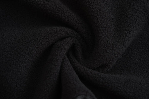 Han Patchwork Double Fleece Layer Hoodie
