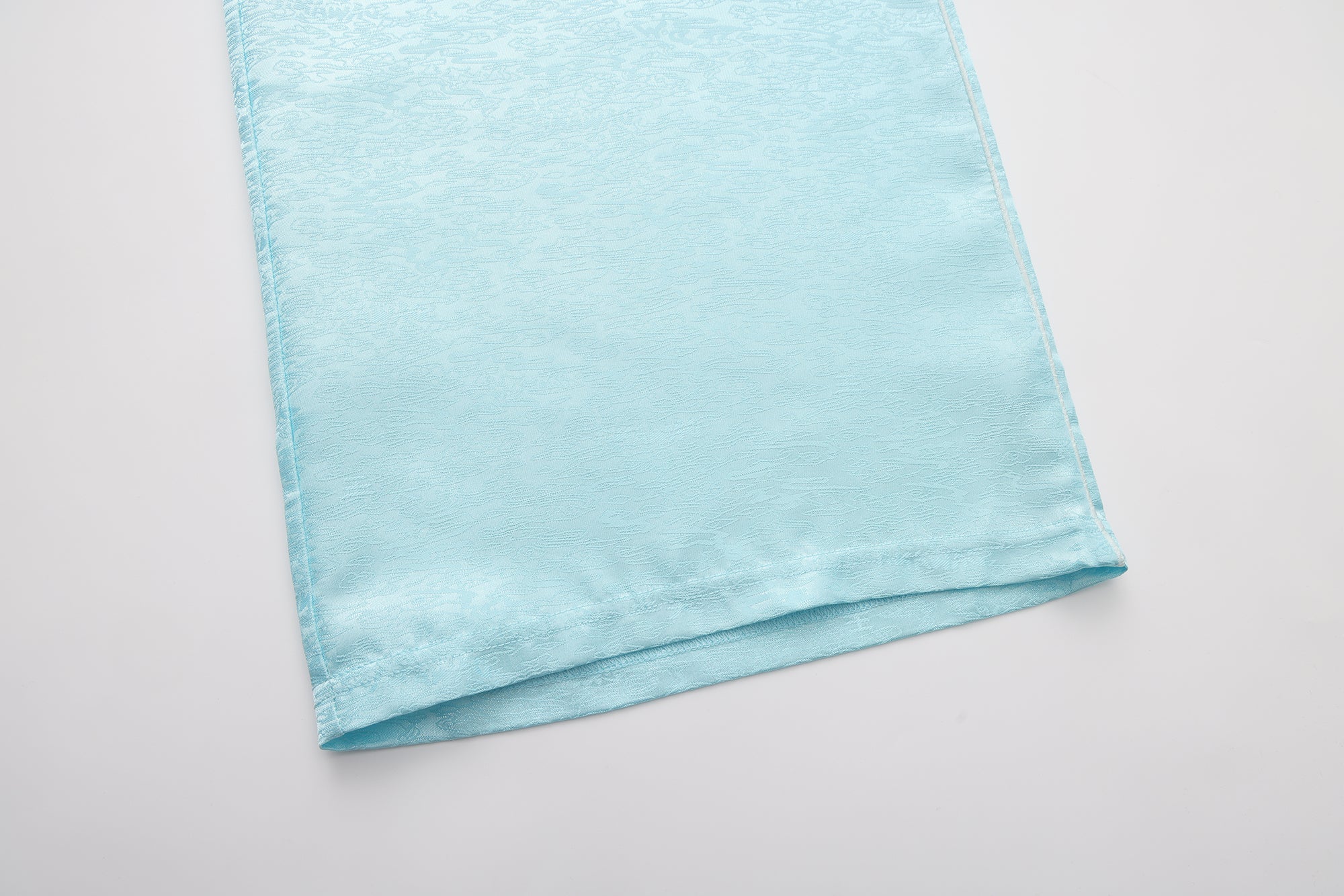 Fu Brocade Wide Leg Track Pants Elixir Blue