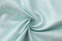 Dori Brocade Straight Collar Shirt Jade Blue